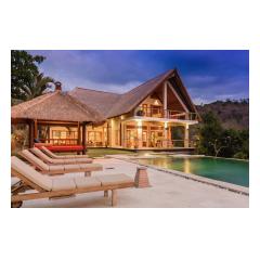 Twilight Pool - Palm Living Bali Long Term Villa Rentals