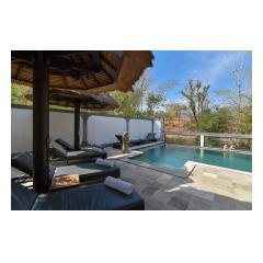 Pool And Sunbeds - Palm Living Bali Long Term Villa Rentals