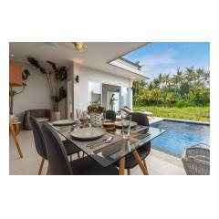 Open Style Dining - Palm Living Bali Long Term Villa Rentals