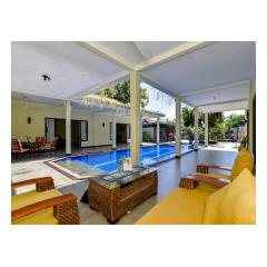 Pool Terrace - Palm Living Bali Long Term Villa Rentals