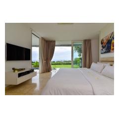 Bedroom Tv - Palm Living Bali Long Term Villa Rentals