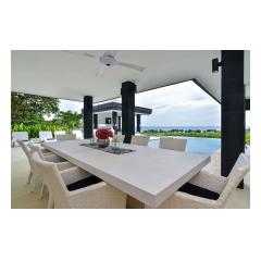 Dining At Pool - Palm Living Bali Long Term Villa Rentals