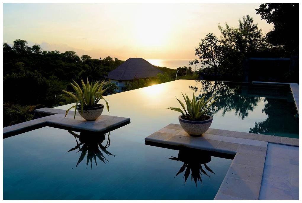 North Bali Pool Sunset