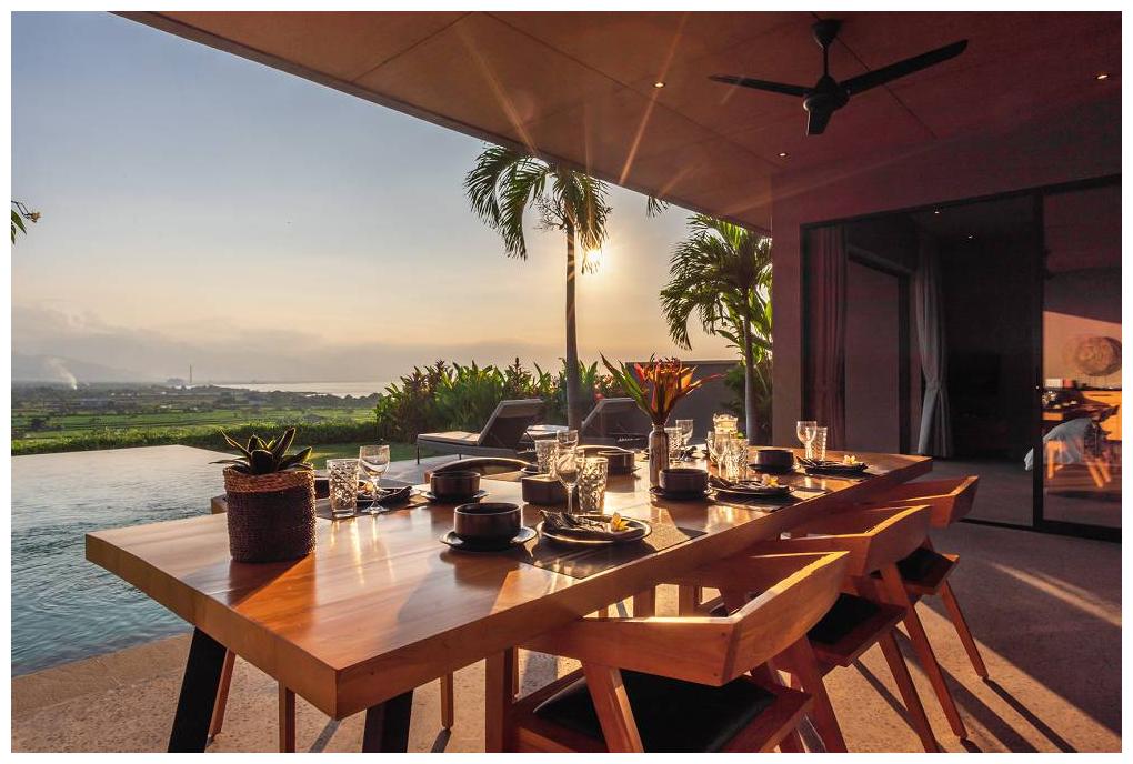 Villa Bula Interior Sunset Dining Villa Bula Interior Sunset Dining