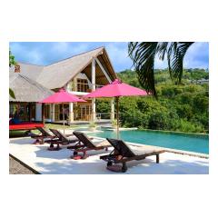 Pool Overview - Palm Living Bali Long Term Villa Rentals