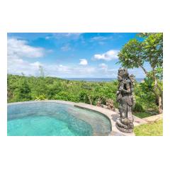 Poolstatue - Palm Living Bali Long Term Villa Rentals