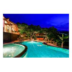 Night Pool - Palm Living Bali Long Term Villa Rentals