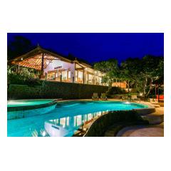 Night View - Palm Living Bali Long Term Villa Rentals
