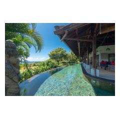 Villa Pool Terrace - Palm Living Bali Long Term Villa Rentals