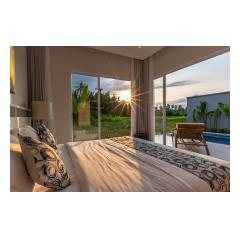 Bedroom Sunset - Palm Living Bali Long Term Villa Rentals