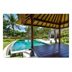 Pool And Gazebo - Palm Living Bali Long Term Villa Rentals