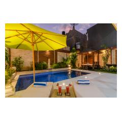 Pool Drinks - Palm Living Bali Long Term Villa Rentals