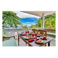 Balcony Dining - Palm Living Bali Long Term Villa Rentals