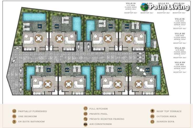 Newly build 1 bedroom villas for sale