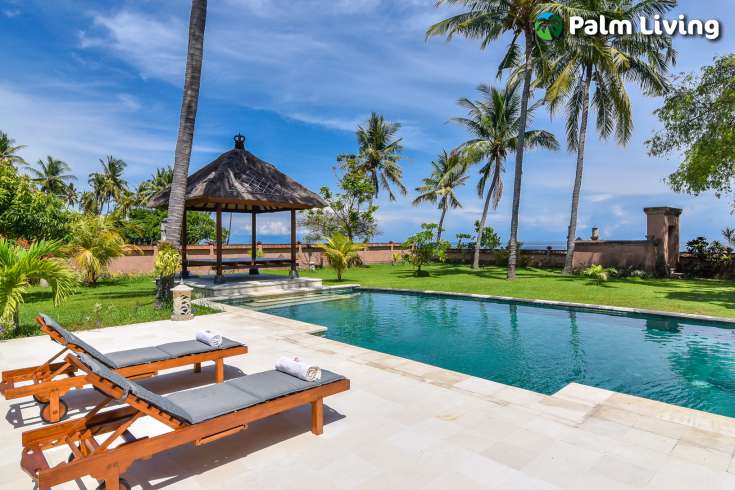 Beachfront Villa In Brongbong Bali For Sale