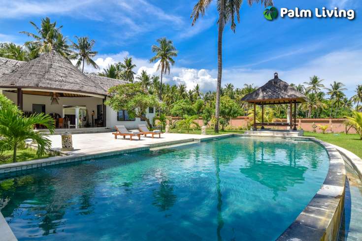 Beachfront Villa In Brongbong Bali For Sale