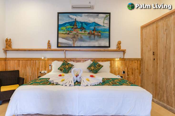 Beachfront villa with two joglo for sale