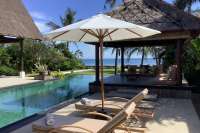 Spacious Beachfront Villa with Nice Garden
