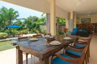 Beachfront villa with two joglo for sale