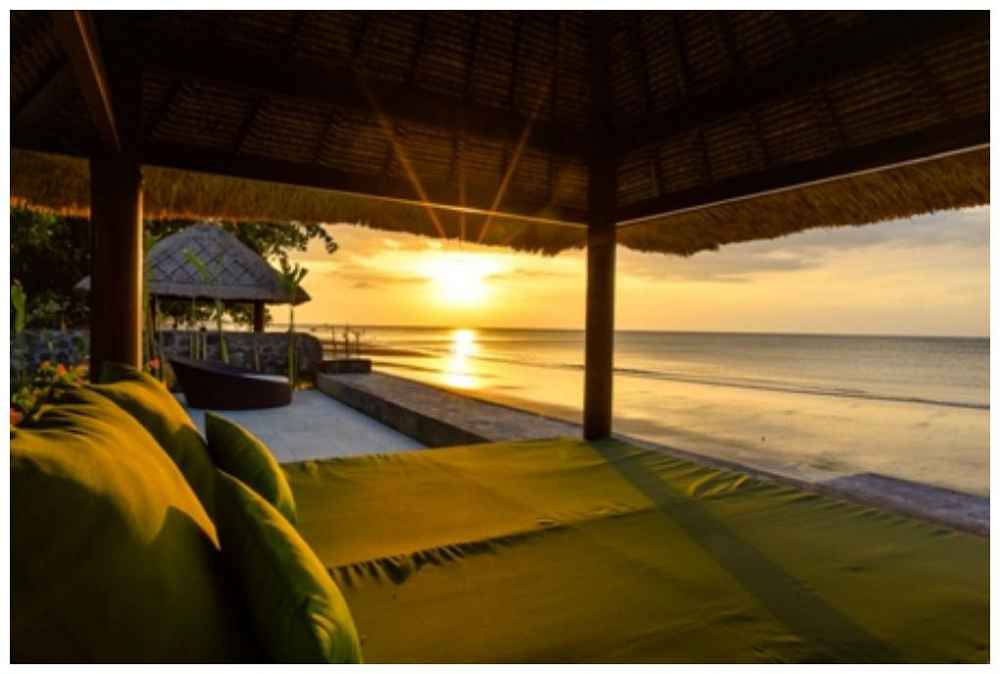 Villa Building Bali Gazebo Sunset