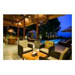 Night Terrace - Bali Villa Building and Development - Palm Living Bali