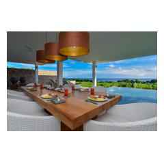 Pool Dining - Bali Villa Construction and Development - Palm Living Bali